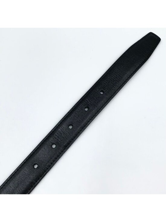 Celine Triomphe Leather Black Belt Gold main image 9